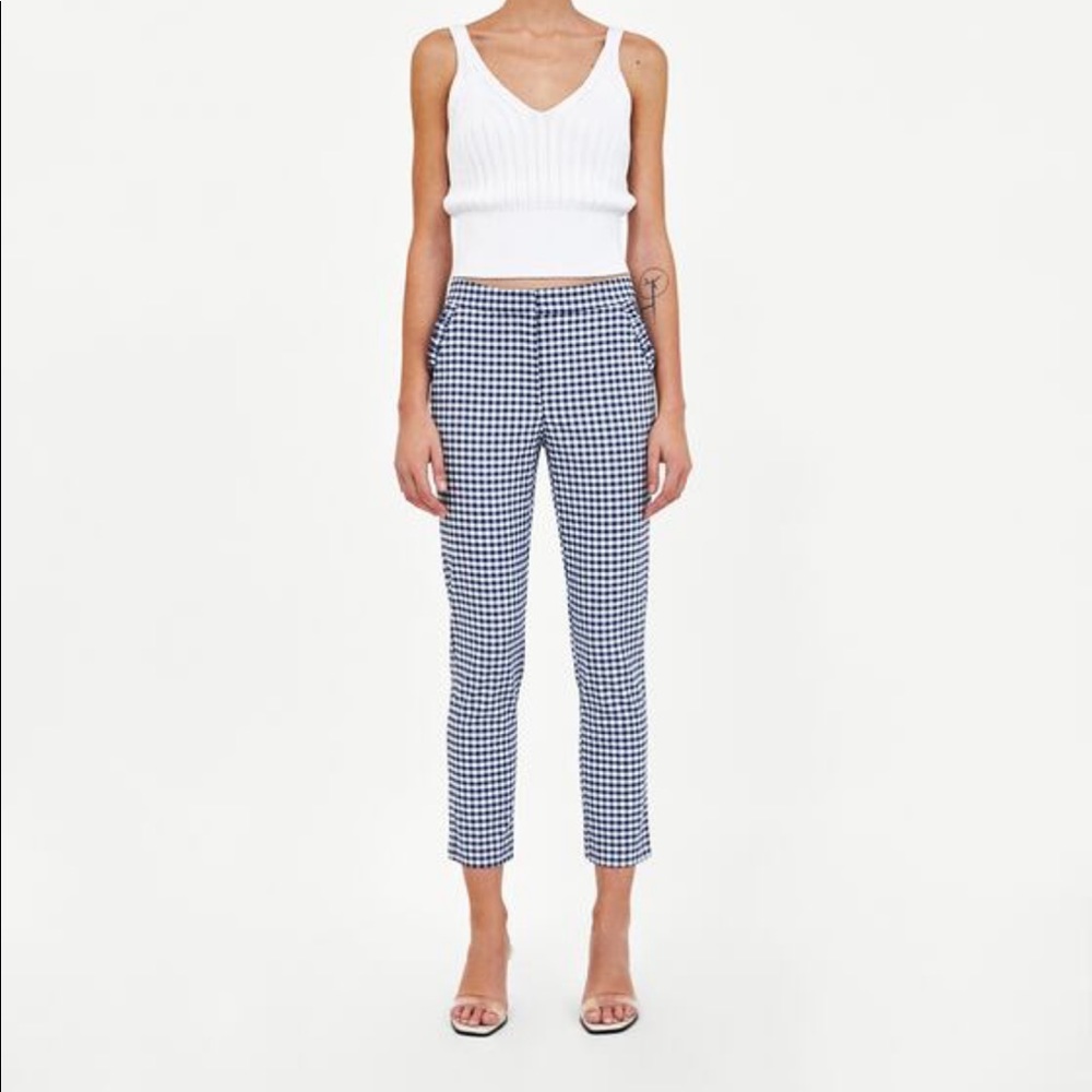 ZARA: Checked Pants